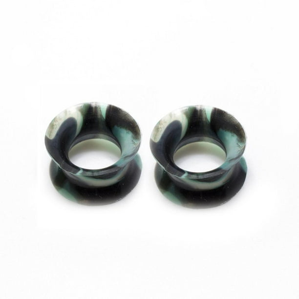 Sold as Pairs Inspiration Dezigns Camouflage Single Flared Plugs 